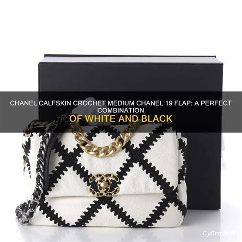 Chanel Calfskin Crochet Medium Chanel 19 Flap: A Perfect 